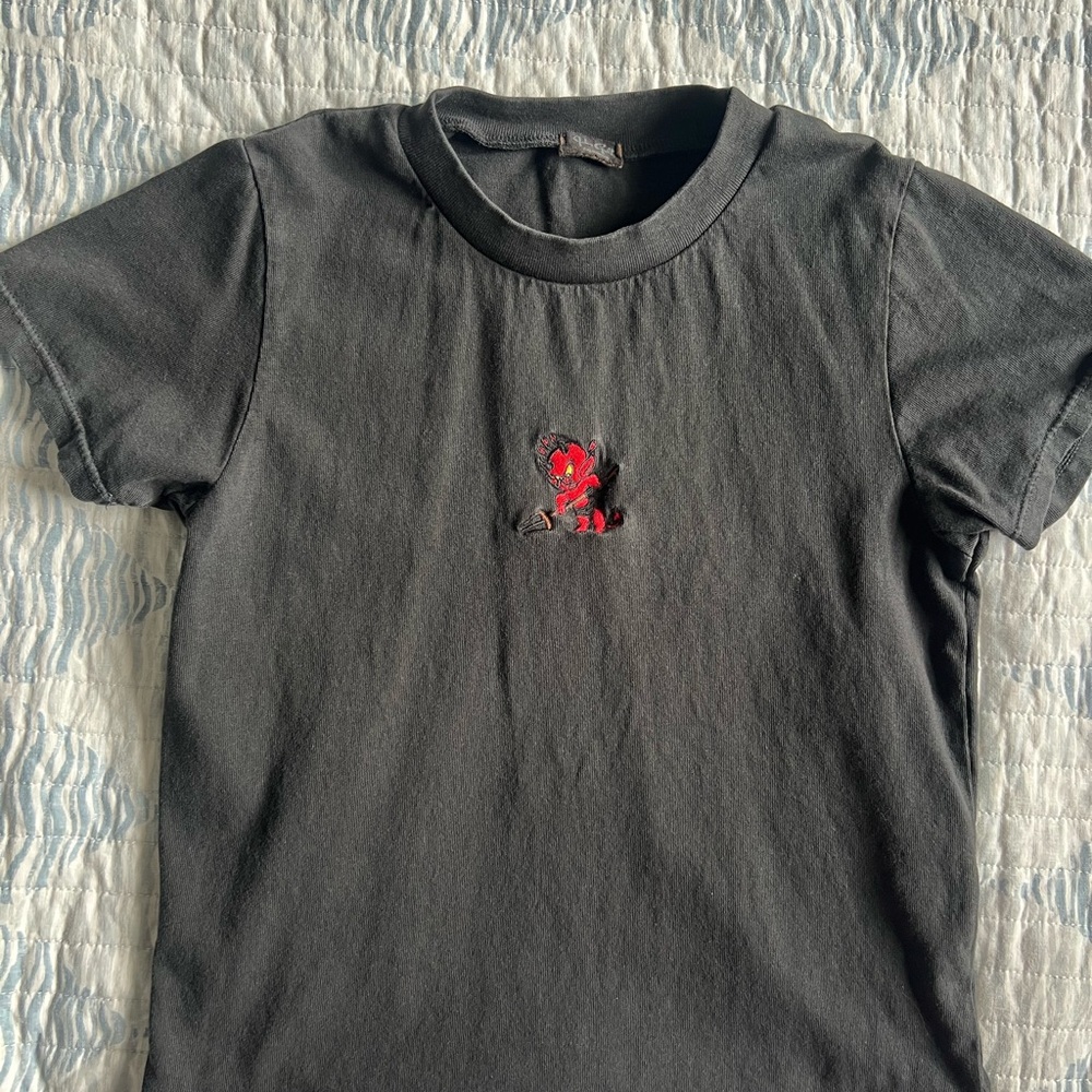 Women Black Brandy Melville John Galt Top - One size (fits S-M)